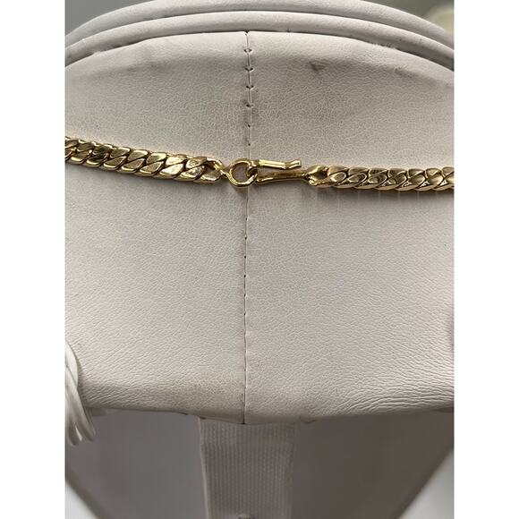 Ben-Amun Designer Red Brown Geometric Gold Tone Pendant Collar Necklace - Picture 8 of 10